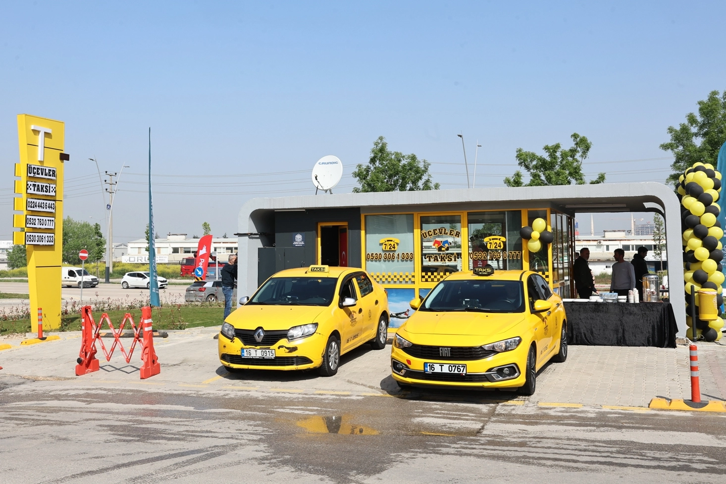 Bursa Nilüfer Üçevler’e modern taksi durağı