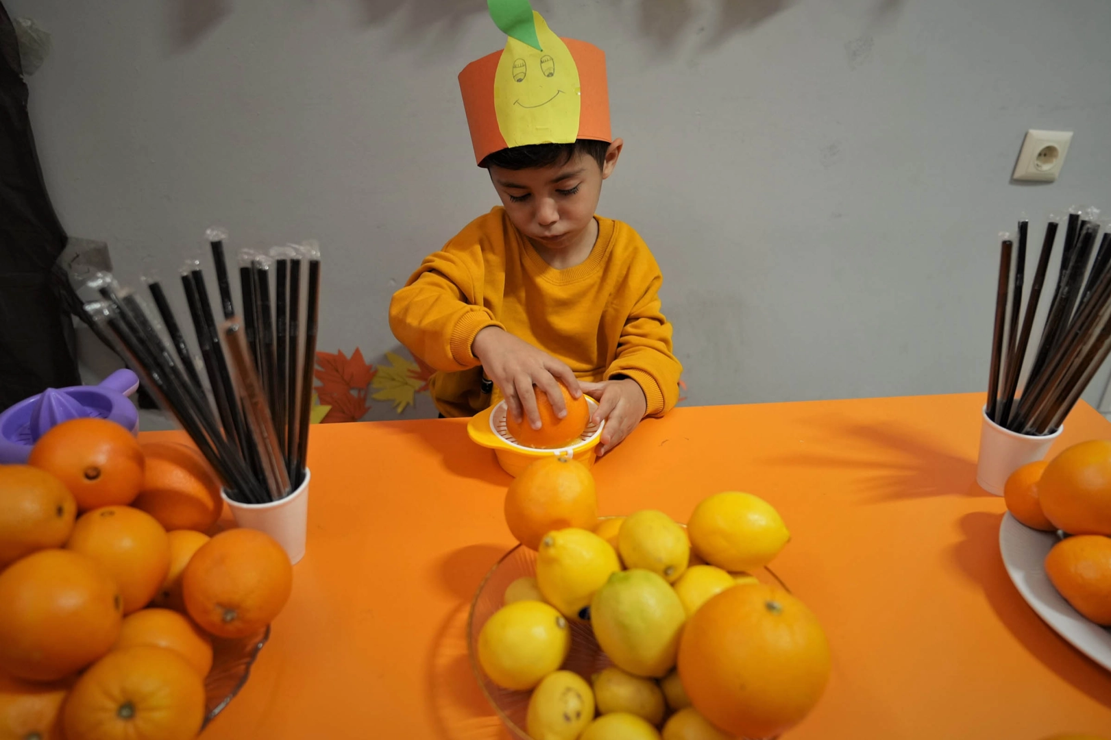 Ankara'da miniklerden renkli 'C Vitamini' etkinliği