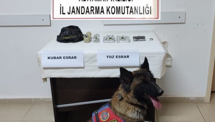 Adıyaman’da uyuşturucuyu presleyip, bahçeye gömmüşler!
