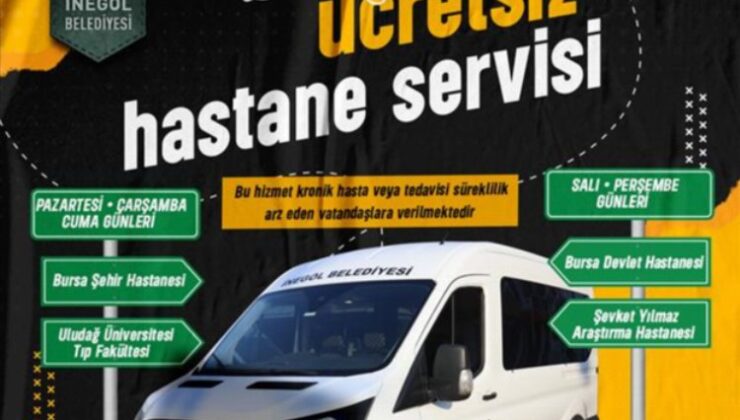 İnegöl Belediyesi’nden Bursa hastanelerine ücretsiz servis hizmeti