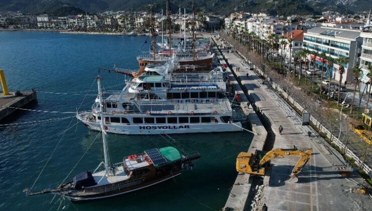 Marmaris Limanı yenilenen yüzüyle hizmet verecek