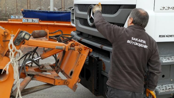 Sakarya araçları yağış öncesine hazırlanıyor