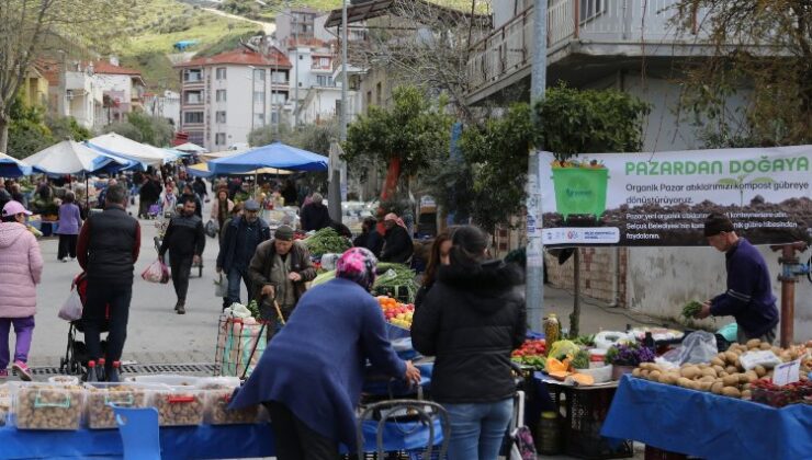 Efes Selçuk’ta pazar atıkları gübreye dönüşecek