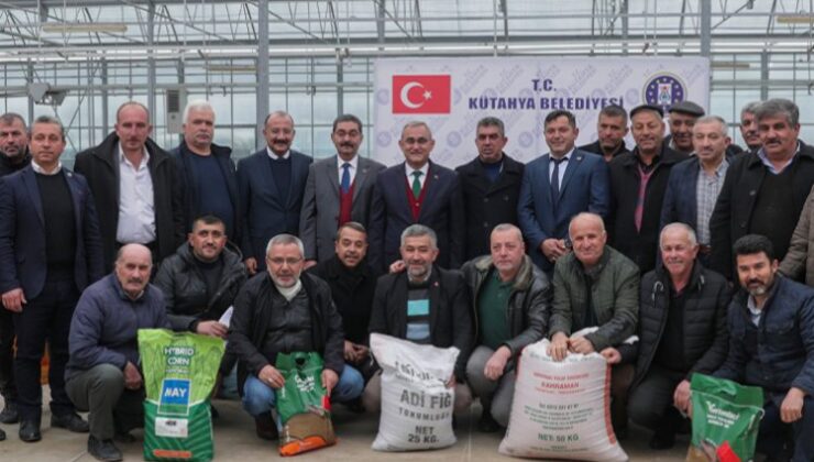 Kütahya’da üretici çiftçiye tohum desteği