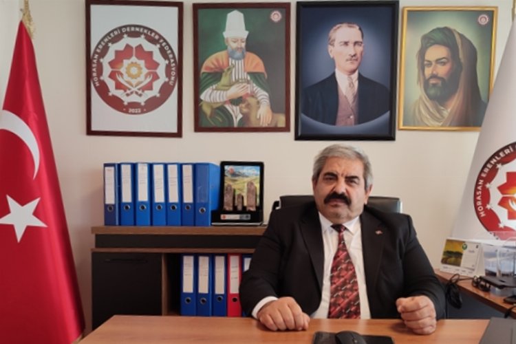 Horasan Erenleri Dernekler Federasyonu (Horasan ERFED) Genel Başkanı Mehmet Şahin,