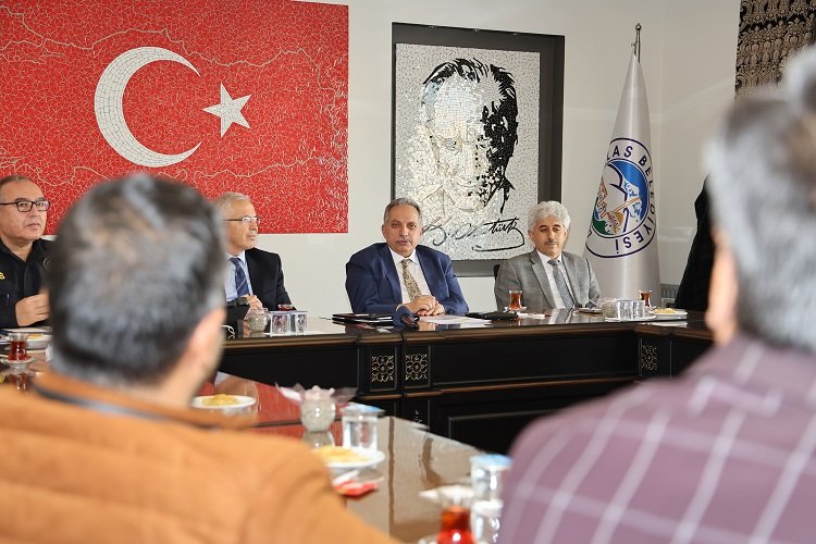 Kayseri Talas Belediye Başkanı Mustafa Yalçın tarafından aylık rutin olarak