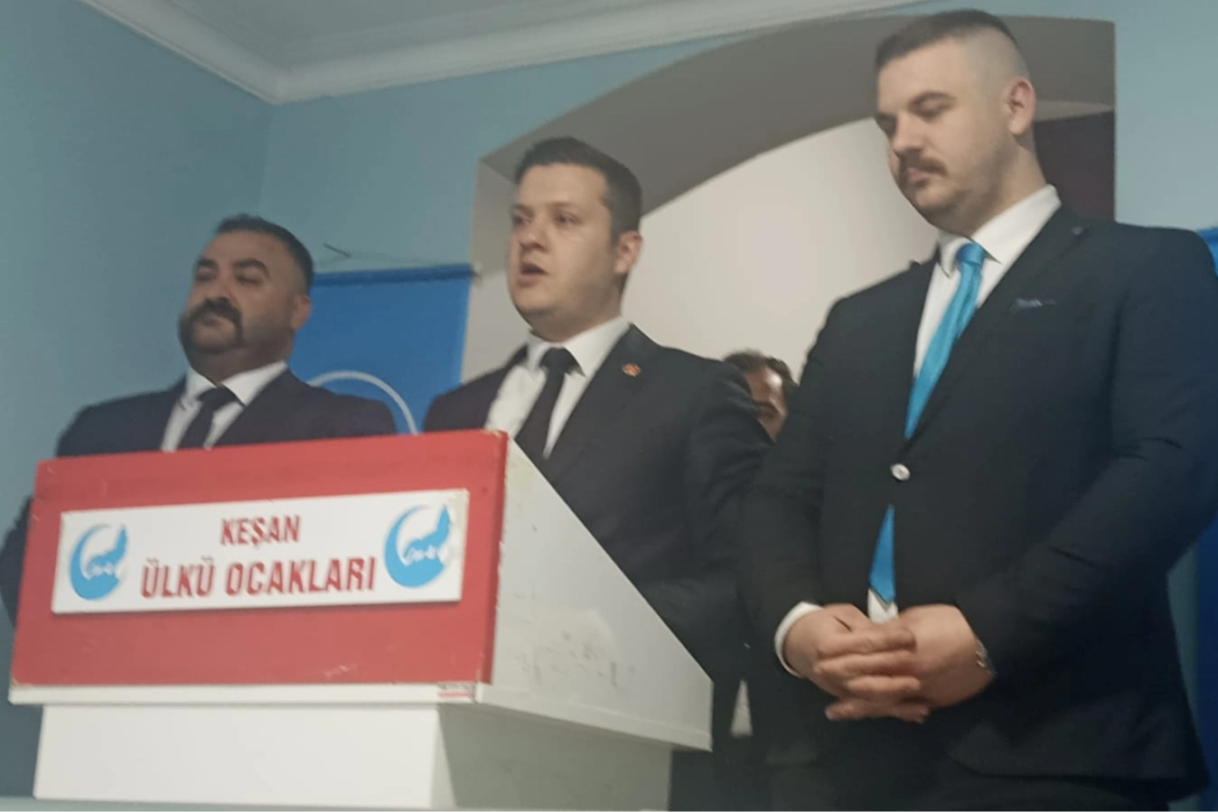 Edirne’de Keşan Ülkü Ocakları’nda devir teslim töreni yapıldı. Yiğit Yamalı,