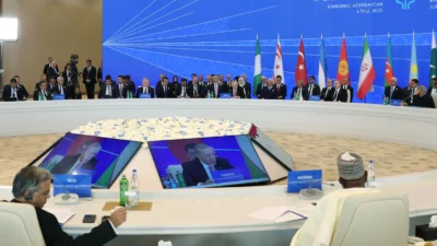 Cumhurbaşkanı Recep Tayyip Erdoğan, Azerbaycan’ın Hankendi şehrinde düzenlenen Ekonomik İşbirliği