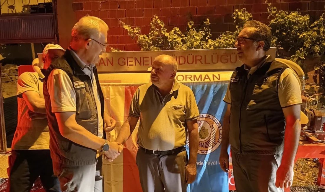 Orman Genel Müdürü Bekir Karacabey, patlak lastikli tankerle Bursa’nın Harmancık