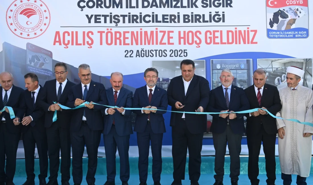 Çorum Damızlık Sığır Yetiştiricileri Birliği’nin yeni hizmet binası törenle hizmete