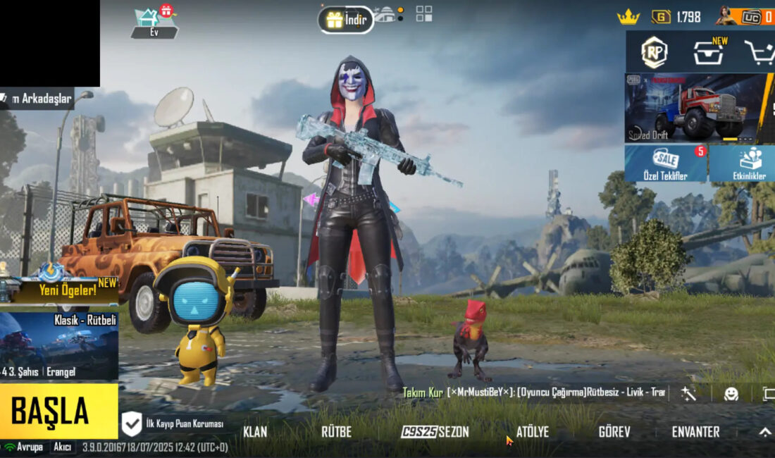 PUBG maskara, oyuncuların hem stil hem de koruma amaçlı olarak