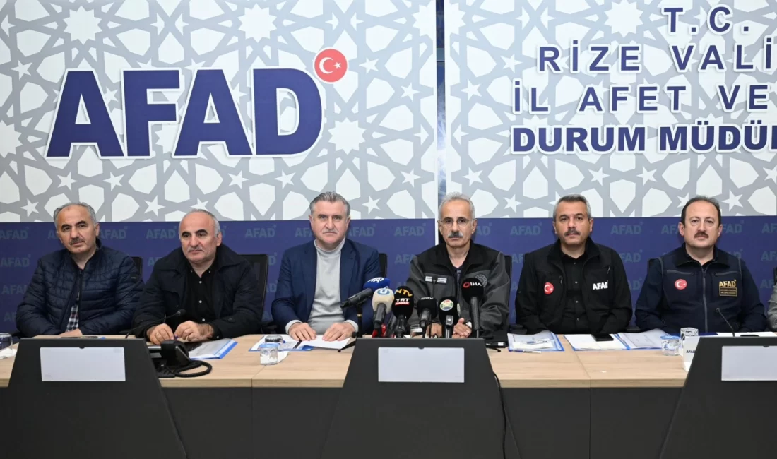 Ulaştırma ve Altyapı Bakanı Abdulkadir Uraloğlu, Rize’deki sel felaketinde can