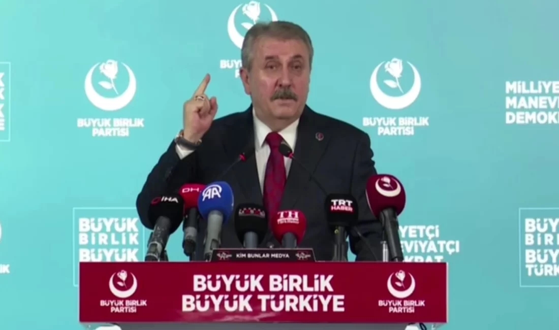 BBB Lideri Destici: Bu büyük bir utançtır Büyük Birlik Partisi Genel Başkanı Mustafa Destici, “Meclis çatısı altında