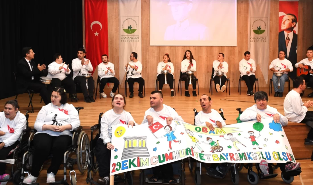Engelli bireyler Bursa Osmangazi’de Cumhuriyet Bayramını kutladı Bursa Osmangazi Belediyesi bünyesinde hizmet veren Osmangazi Belediyesi Engelliler Bakım