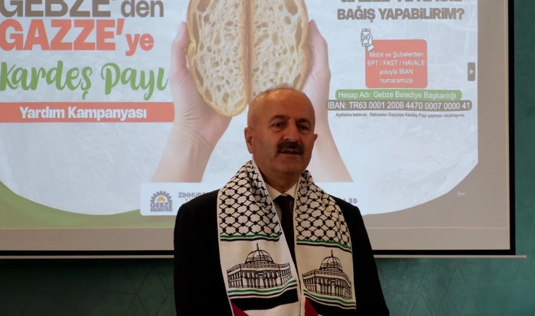 Gebze’den Gazze’ye kardeş payı Gebze Belediye Başkanı Zinnur Büyükgöz, Gazze’de yaşanan insani krize dikkat