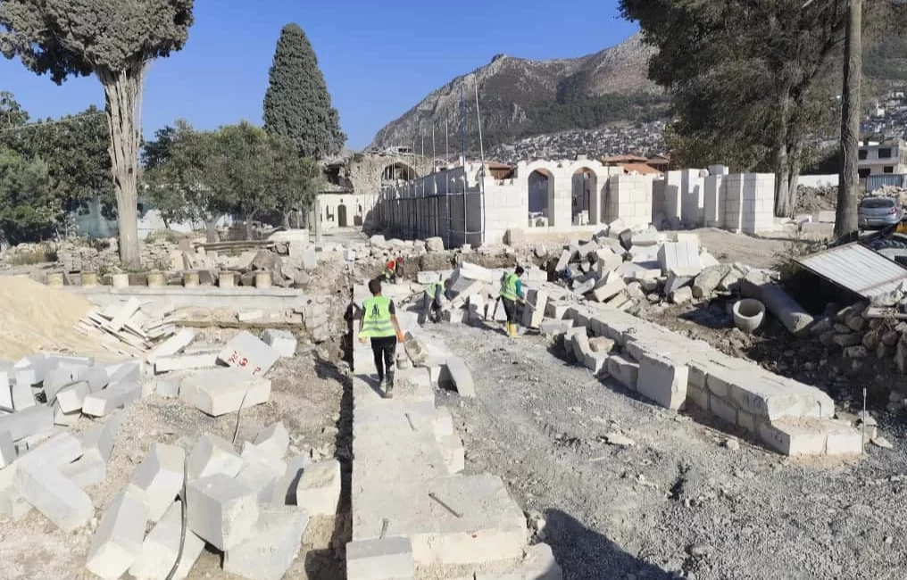 Hatay’da 754 yıllık tarihi yapı Bursa Büyükşehir’le yükseliyor Bursa Büyükşehir Belediyesi, 6 Şubat depremlerinde yerle bir olan Hatay’ın