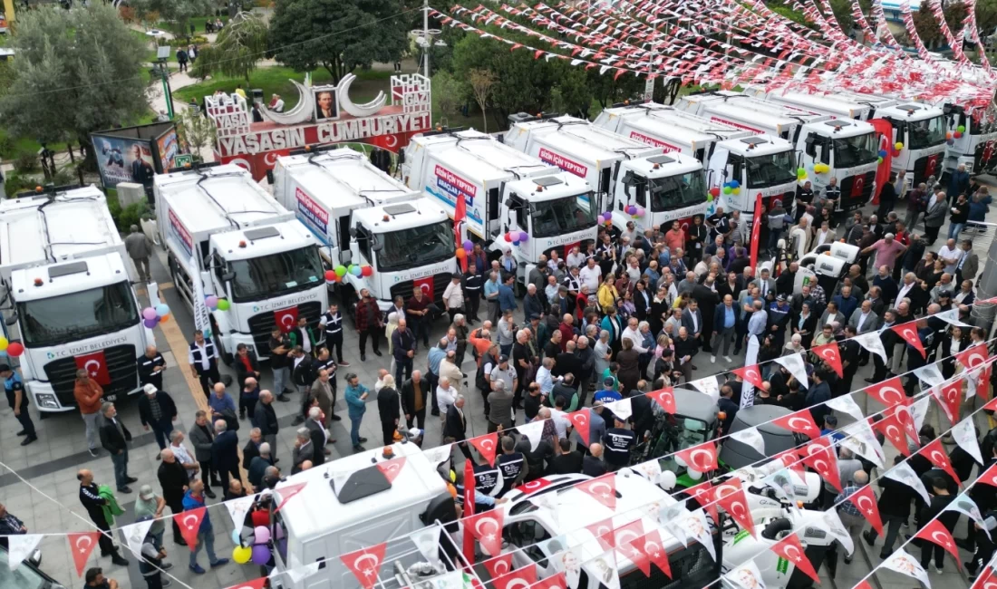 İzmit Belediyesi araç filosunu güçlendirdi İzmit Belediyesi, kaynaklarını halkın hizmetine kullanarak araç filosunu büyütmeye devam