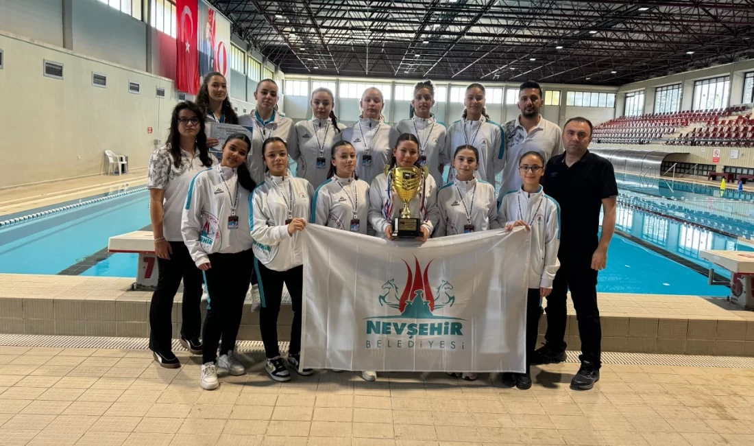 Nevşehir Belediyesi kadın sutopu takımından havuzda başarı U16 Kadınlar Altın Grup’ta mücadele eden Nevşehir Belediyesi Spor Kulübü