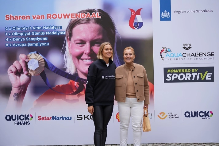 Olimpiyat şampiyonu Sharon van Rouwendaal Türkiye’de Uluslararası Arena AquaChallenge Yüzme Şampiyonaları, açık su yüzmenin efsane ismi,