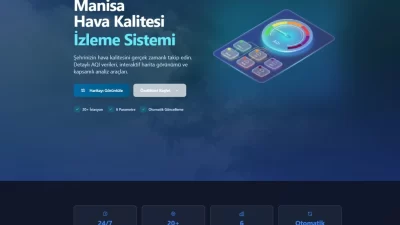 Manisa Büyükşehir Belediyesi, kent genelinde hava kalitesinin anlık olarak izlenmesine