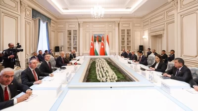 TBMM Başkanı Numan Kurtulmuş, resmi ziyaret gerçekleştirdiği Tacikistan’ın başkenti Duşanbe’de,