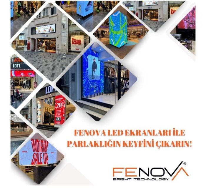 Fenova’nın en güçlü yanlarından biri, yüksek kaliteli led ekran pano
