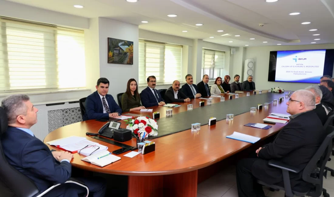 Artvin Valisi Turan Ergün başkanlığında İl İstihdam ve Mesleki Eğitim