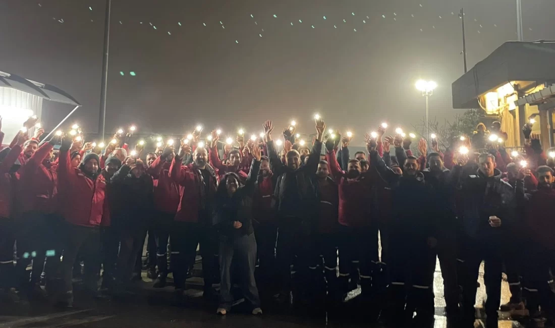 DGD-SEN öncülüğünde Migros depolarında iş bırakan çalışanlar, taşeron uygulamasının sona